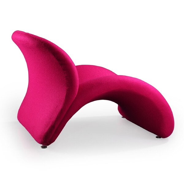 Manhattan Comfort Rosebud Accent Chair in Fuchsia - AC013-FS