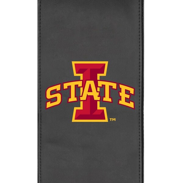 Dreamseat Silver Club Chair with Iowa State Cyclones Logo - XZ7759002CHCDBK-PSCOL13065