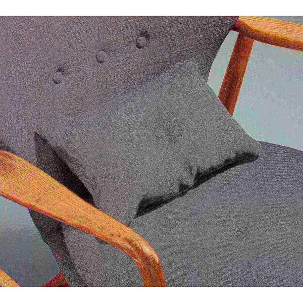Manhattan Comfort Bradley Accent Chair in Charcoal and Walnut - AC015-CC