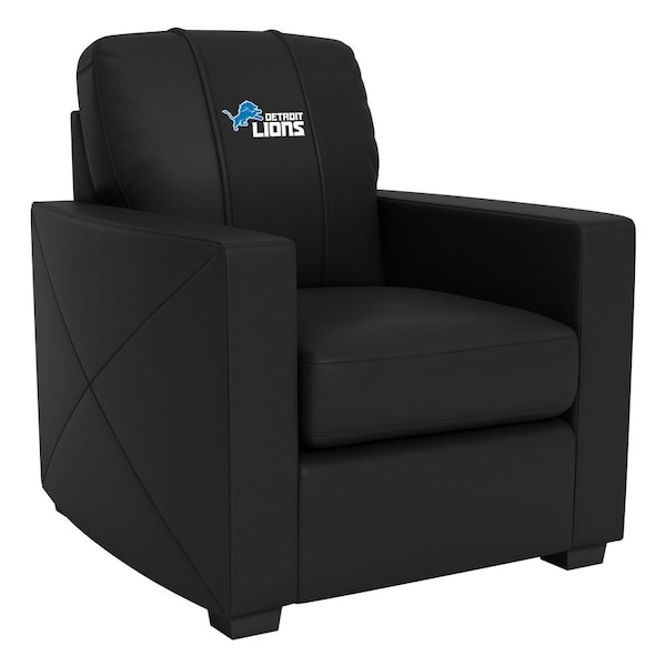 Dreamseat Silver Club Chair with Detroit Lions Secondary Logo - XZ7759002CHCDBK-PSNFL20051
