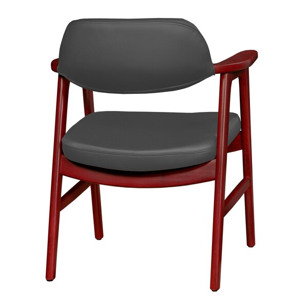 Regency Regency 476 Mid-Century Modern Accent Chair- Mahogany & Grey - 1476MHGY