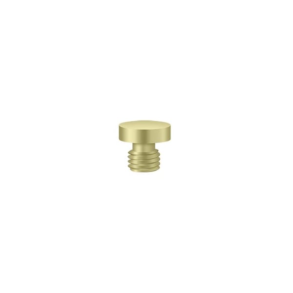 Deltana 5/16 Diameter Decorative Button Tip Cabinet Hinge Finials Unlacquered Brass - CHBU3-UNL