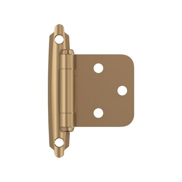 Amerock Amerock 2-3/4 in. W X 1-3/4 in. L Champagne Bronze Steel Overlay Hinge 2 pk - BPR3429CZ