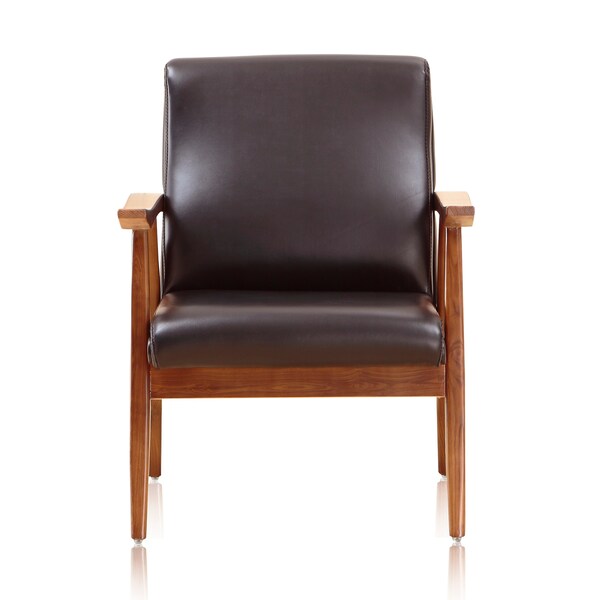Manhattan Comfort Arch Duke Accent Chair in Black and Amber - AC001-BK