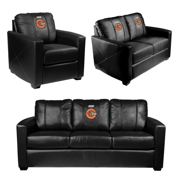 Dreamseat Dyno Stationary Club Chair with AEW Orange Cassidy Freshly Squeezed Logo - XZ283SSASDCC-PSAEW0014