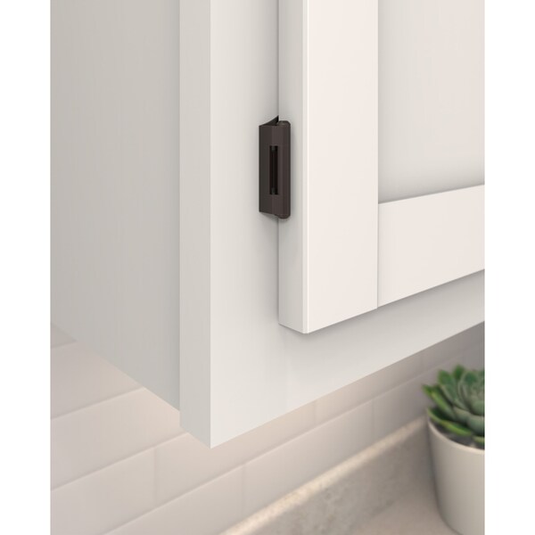 Amerock 1/4 in 6 mm Overlay Double Demountable Oil-Rubbed Bronze Hinge - 1 Pair - BPR8701ORB
