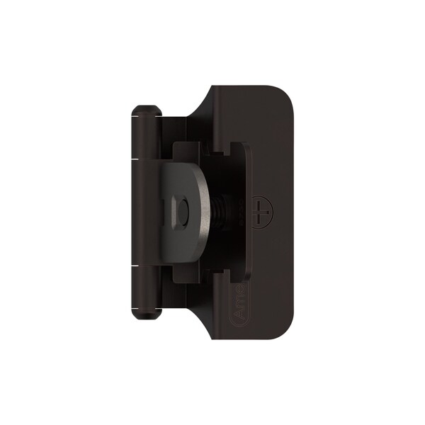 Amerock 1/4 in 6 mm Overlay Double Demountable Oil-Rubbed Bronze Hinge - 1 Pair - BPR8701ORB