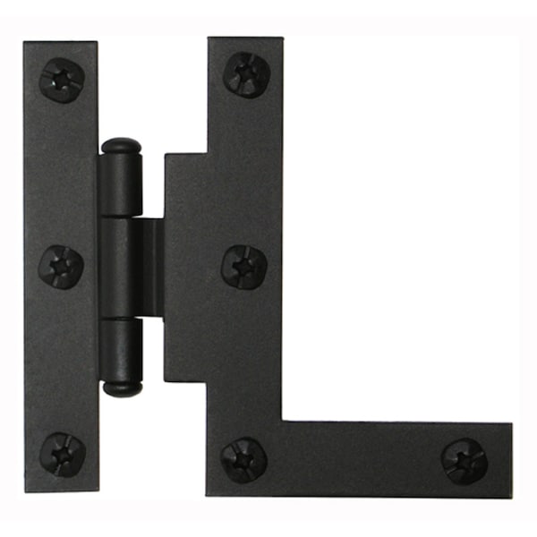 Acorn Mfg Arcon 1-11/16 in. W X 3 in. L Smooth Black Iron H-L Hinge 1 pk - AH4BQ