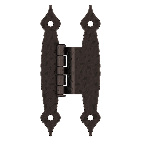Amerock 3/8in 10mm Offset Non-Self Closing Face Mount Oil Rubbed Bronze Cabinet Hinge, 1 Pair - BPR3406ORB