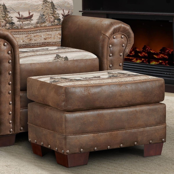 Latestluxury 19 x 26.5 x 20 in. River Bend Arm Chair, Brown - LA2520585
