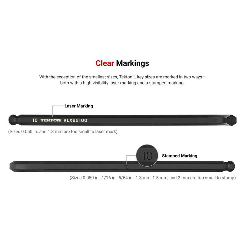 TEKTON 3 mm Ball End Hex L-Key - KLX82030
