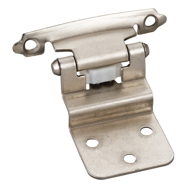 Hardware Resources Traditional 3/8” Inset Hinge with Semi-Concealed Frame Wing - Satin Nickel - P5922SN