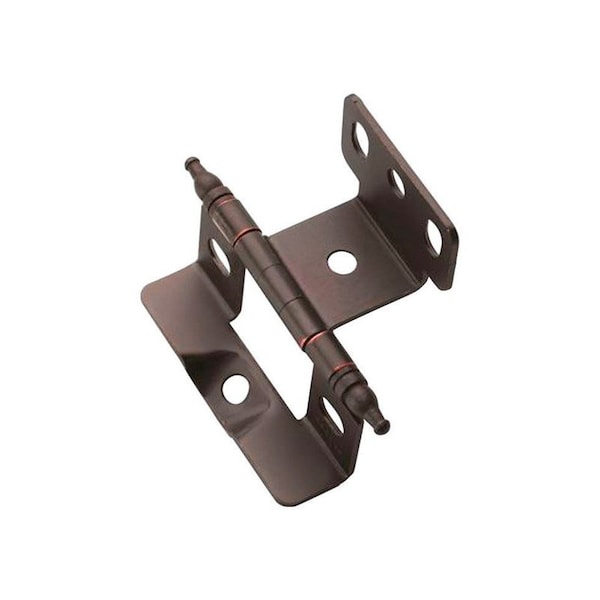 Amerock Amerock 1-5/8 in. W X 2-7/8 in. L Oil Rubbed Bronze Steel Cabinet Hinge 1 pk - PK3175TMORB