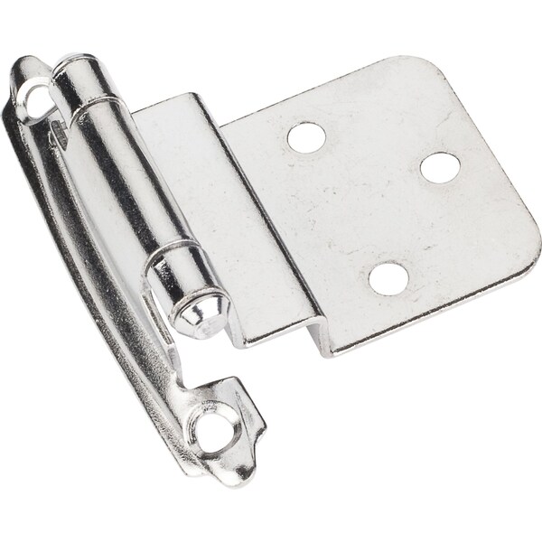 Hardware Resources Traditional 3/8” Inset Hinge with Semi-Concealed Frame Wing - Polished Chrome - P5922PC