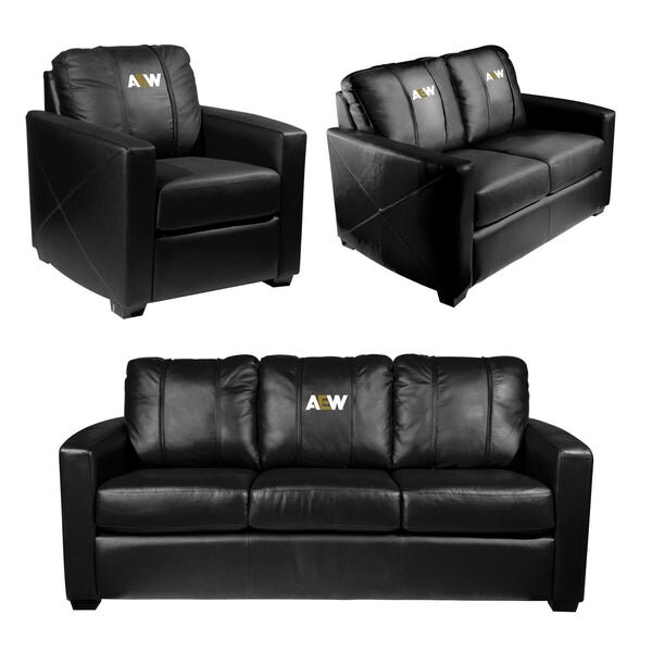 Dreamseat Dyno Stationary Club Chair with All Elite Wrestling Primary Logo - XZ283SSASDCC-PSAEW0000