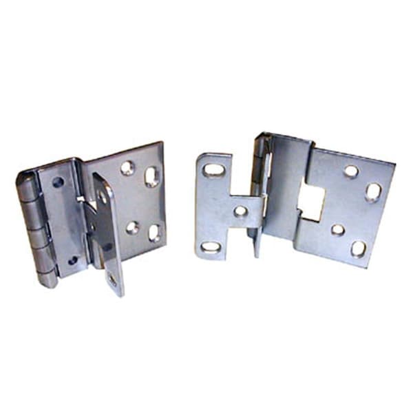 Hd RPC Hinges 0.13 in. Overlay for 0.75 in. Doors Dull Chrome finish - C848 26D