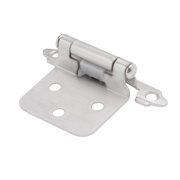 South Main Hardware Satin Nickel 3/8-in. Inset Hinge (10-pairs) - SH7114-SN-10
