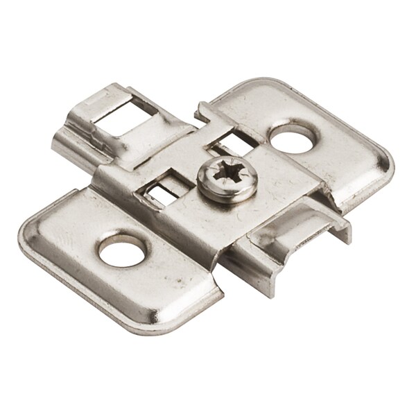 Hardware Resources Standard Duty 0 mm Cam Adjustable Steel Plate for 500 Series Euro Hinges - 400.0R22.75