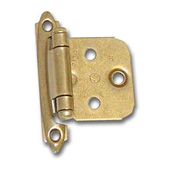 Hd Amerock Decorative Self Closing Overlay Cabinet Door Hinge, Burnished Brass - A07139 BB
