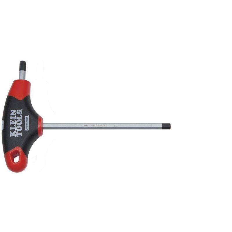 Klein Tools 1/4 in. Journeyman T-Handle Hex Key 6 in. - JTH6E13