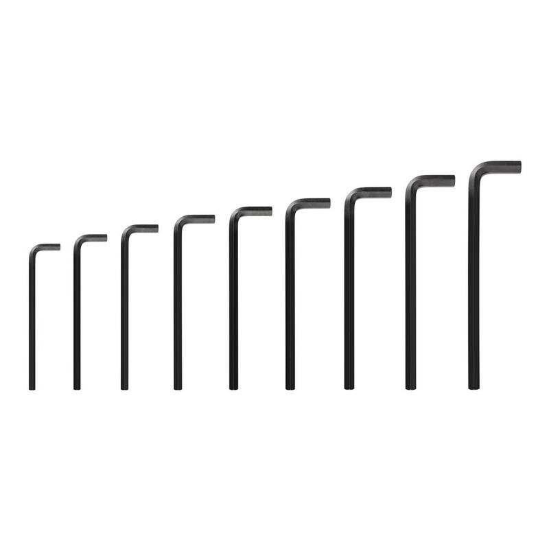 TEKTON Flat End Hex L- Key Set, 9-Piece (11-19 mm) - KLX90201