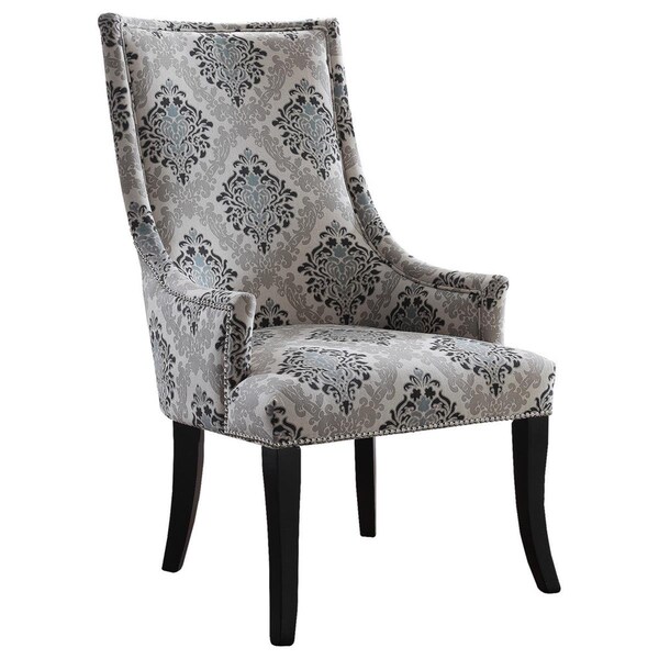 Kd Gabinetes Adelmo Natural with Floral Pattern Living Room Accent Chair - KD2811401