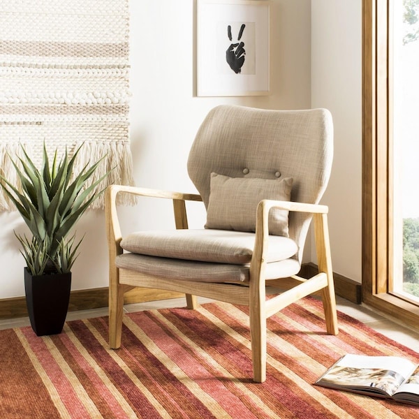 Safavieh Tarly Accent Chair, Beige & Natural - ACH9500B