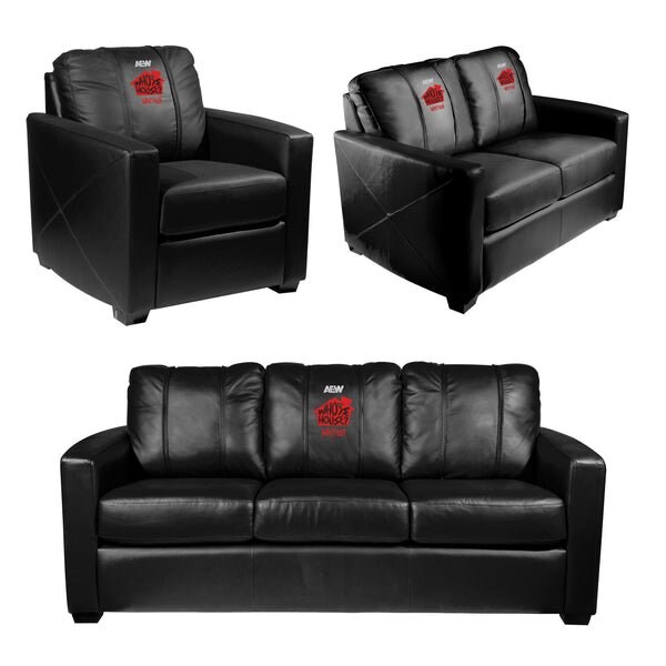 Dreamseat Dyno Stationary Club Chair with AEW Swerve Strickland Whose House Logo - XZ283SSASDCC-PSAEW0016