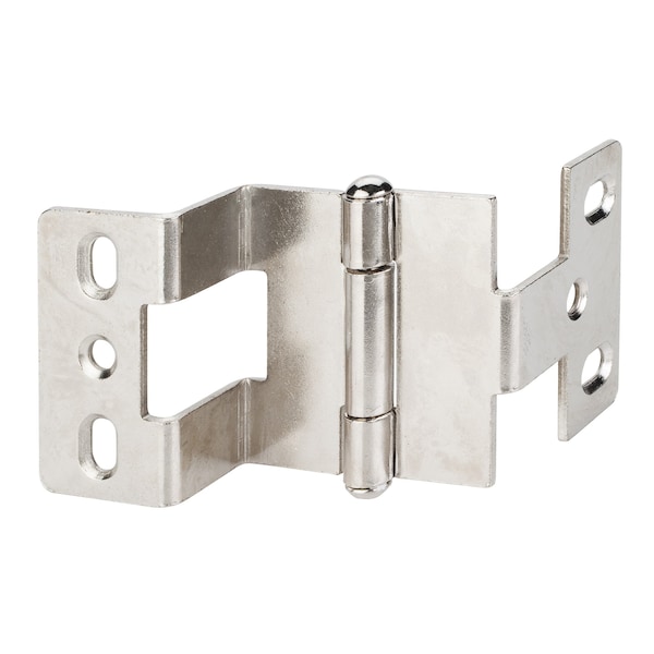 Hardware Resources Bright Nickel Heavy Duty 3-Knuckle 270 Degree 3/4"x3/4"Hinge 19 mmx19 mm - 9975BN