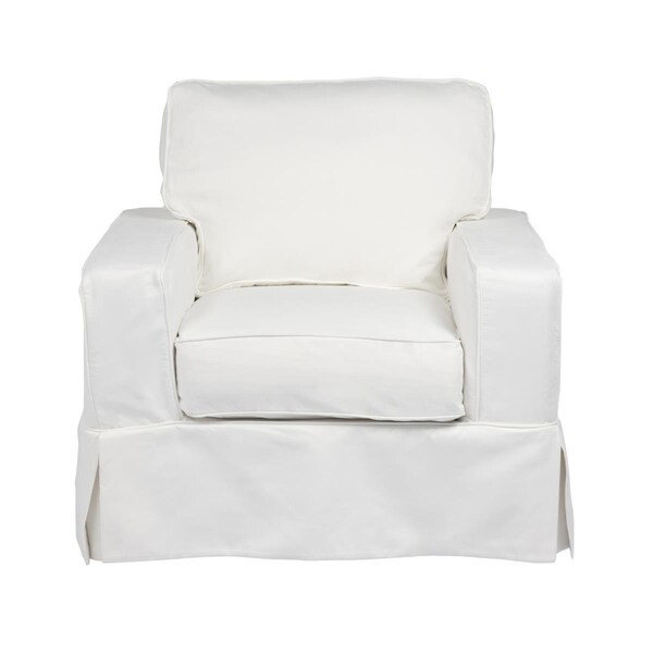 Fine-Line Americana Slipcovered Chair Peyton Pearl - FI3196758