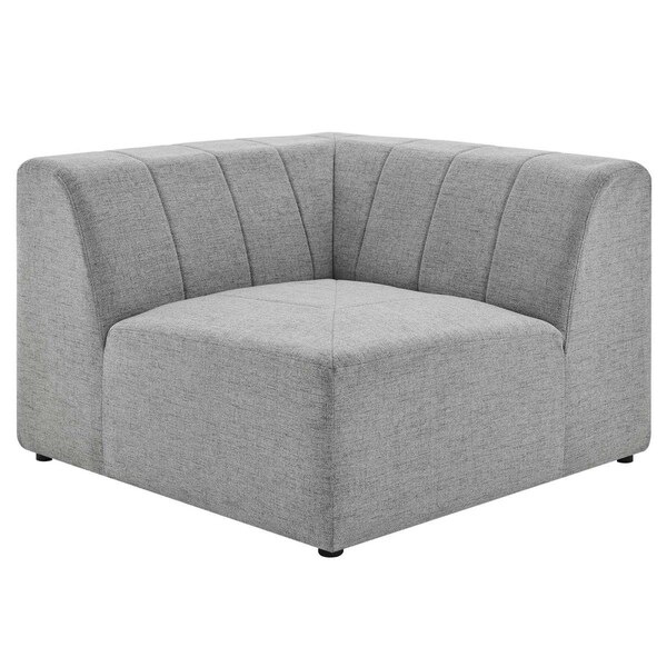 Modway Furniture Bartlett Upholstered Fabric Corner Chair, Light Grey - EEI-4402-LGR