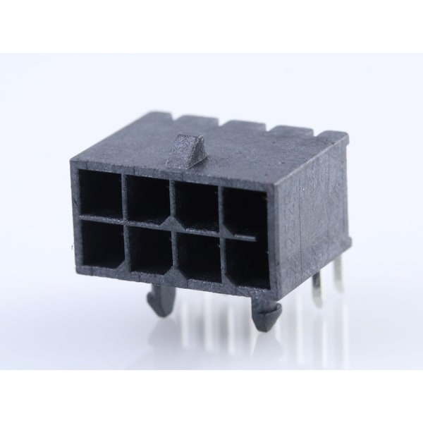 Molex Micro-Fit+ Right-Angle Header, 3.00Mm Pitch, Dual Row, 8 Circuits, Matte - 2125280800