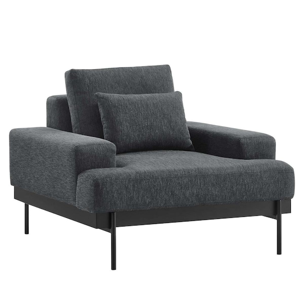 Modway Furniture 33 x 42 x 40 in. Proximity Upholstered Fabric Armchair, Charcoal - EEI-6216-CHA