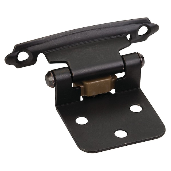 Hardware Resources Traditional 1/2" Overlay Hinge with Screws - Gun Metal - P5011DACM