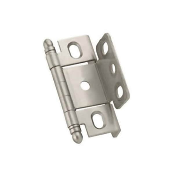 Hd Amerock Full Inset Full Wrap Free Swinging Ball Tip Hinge For 0.75 in. Doors- Satin Chrome - A03175TB G10 PK