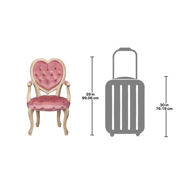 Design Toscano Sweetheart Victorian Heart-Backed Armchair, PK 2 - AF951665