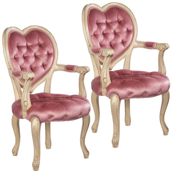 Design Toscano Sweetheart Victorian Heart-Backed Armchair, PK 2 - AF951665