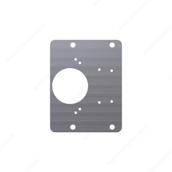 Richelieu Richelieu 4.88 in. W X 5.98 in. L Gray Steel Hinge Plate 1 pk - RICHINGEPLATE