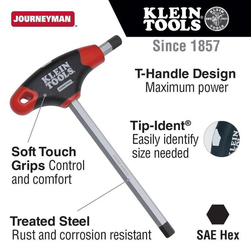 Klein Tools 3/32 in. x 9 in. Journeyman T-Handle Hex Key - JTH9E06
