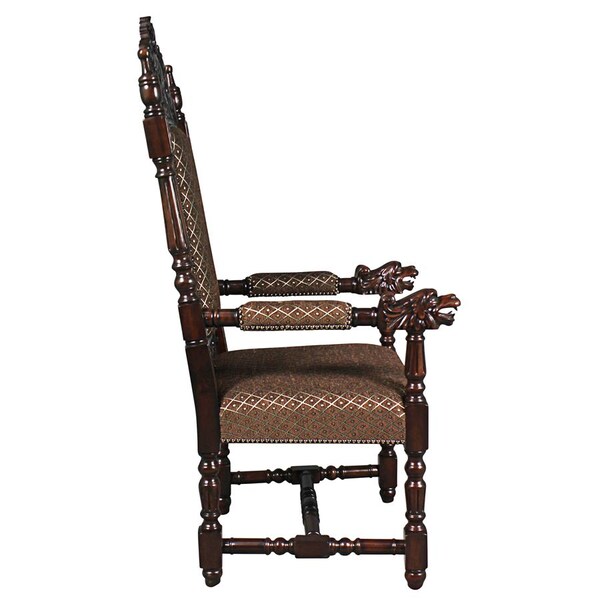 Design Toscano The Grand Occasion Heraldic Arm Chair - AF51249