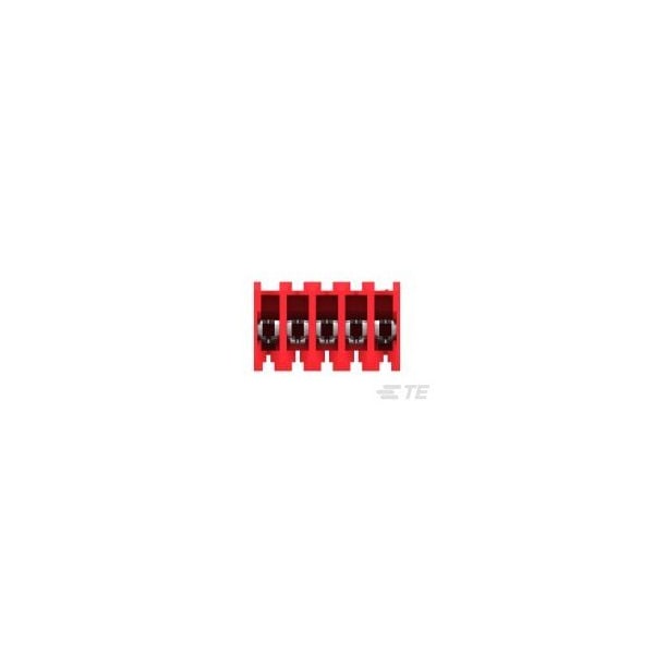 Te Connectivity Headers & Wire Housings Feed Thru W/Tab 5P Red Tin 22 Awg - 3-644540-5