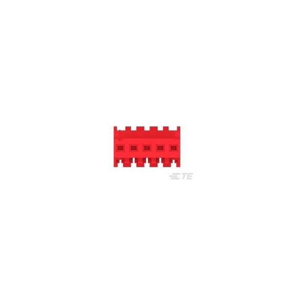 Te Connectivity Headers & Wire Housings Feed Thru W/Tab 5P Red Tin 22 Awg - 3-644540-5
