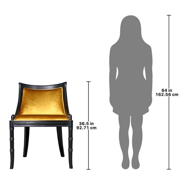 Design Toscano Emperor Caesar Neoclassical Swing Back Side Chairs, PK 2 - AF951762