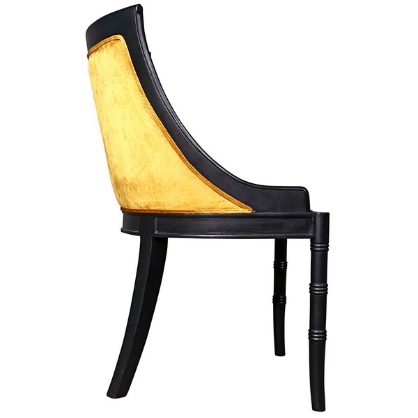 Design Toscano Emperor Caesar Neoclassical Swing Back Side Chairs, PK 2 - AF951762