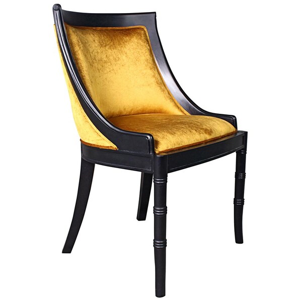 Design Toscano Emperor Caesar Neoclassical Swing Back Side Chairs, PK 2 - AF951762