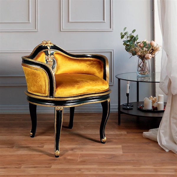 Design Toscano Royal Soubrette Petite Bergere Chair - AF51786