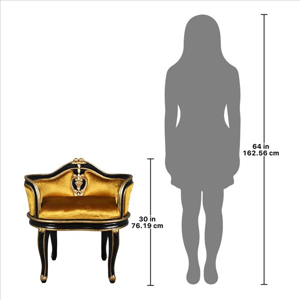 Design Toscano Royal Soubrette Petite Bergere Chair - AF51786