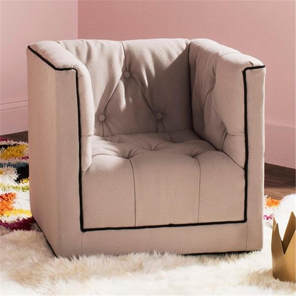 Safavieh Little Decorator Club Chair, Taupe & Black - KID1002A