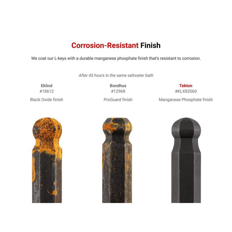 TEKTON 1/4 in. Ball End Hex L-Key - KLX72250