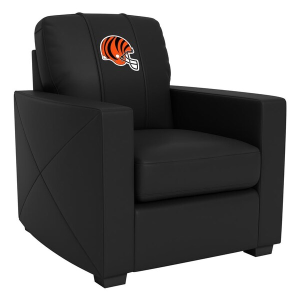 Dreamseat Silver Club Chair with Cincinnati Bengals Helmet Logo - XZ7759002CHCDBK-PSNFL20027